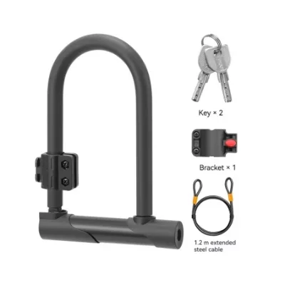 Wholesale New Design Bicycle Lock Cable Portable Bicycle U Lock With Key