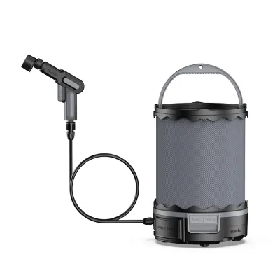15L Foldable Tank Cordless Portable Washer 11.1V Battery Powered Cleaner for HVAC Maintenance and Car Wash