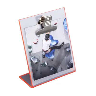HOMESWEET Custom Restaurant Acrylic Table Stand Menu Holder/Acrylic Photo Frame Stand