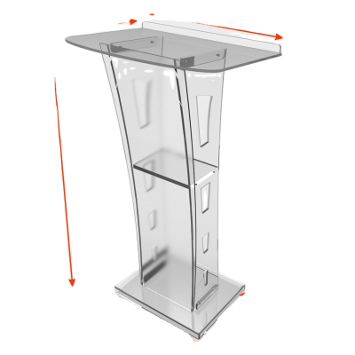Customized Modern Acrylic Desktop Lectern Podium Smart for s Pulpit School Church Conference Customized Acrylic Lectern