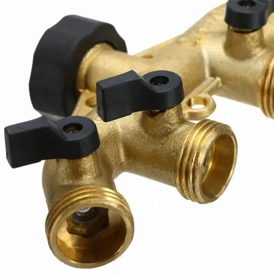 Zhejiang Kaibeili Forged Copper Multi-outletgarden Hose Shut-off 4-way Ball Valve