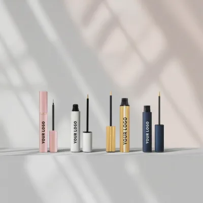 Private Label Korean Waterproof Eyelash Serum Castor Oil Kit Custom Eyebrow Growth Moisturizer Eyebrow Enhancing Glowy Lash