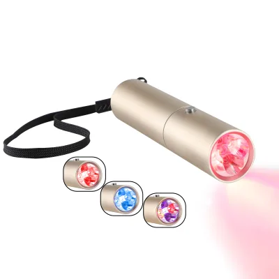 Kinreen Best Medical Grade Red Near Infrared Light Therapi Flashlight Pain Therapy for Face Skincare and Knee Relief