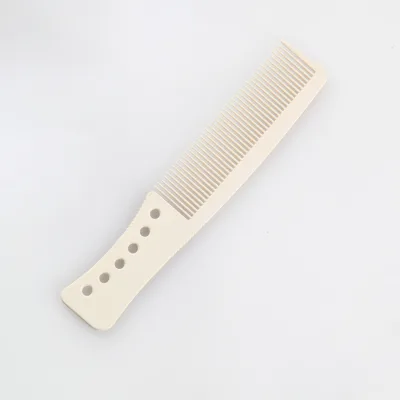 Classic Style Polymeric Material YBL-POM60 Barber Hair Cutting Comb Stainless Steel Handle Common Style Hair Salon Comb