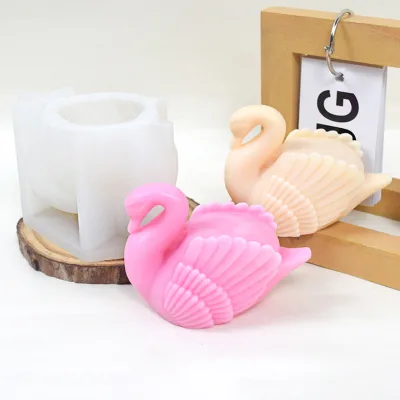 Spherical swan fragrance candle, baking cake silicone mold