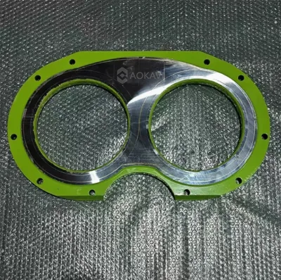 Concrete Transfer Pumps Kidney Style Wear Plate and Ring Parts Customized Thickness