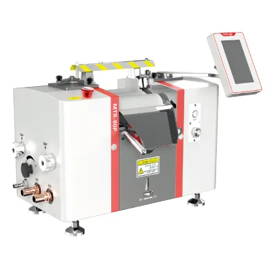 MTR-80P Three Roll Mill Electric Grinder 1.5kW High Power Paste Slurry Grinding Machine for Electronic Materials