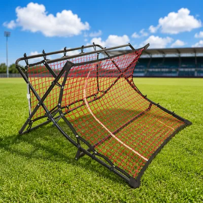 Football Training Portable Rebound Goal Easy Fold Soccer Nets Thick Steel Frame PE Knottles Net DKS Brand