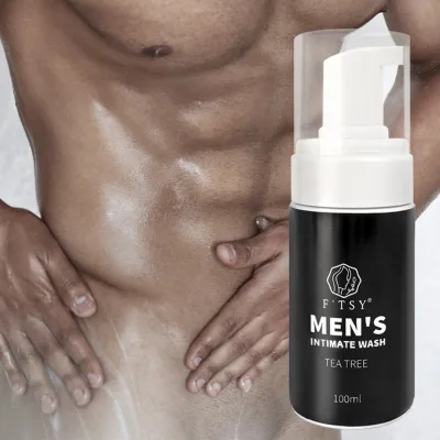 Hot Sale OEM Tea Tree Oil Men's Intimate Wash pH Balanced Prevent Itching  Male Intimate Wash for Men