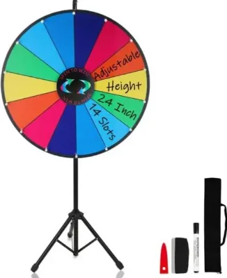 Customized Dual-Use Dry Erase Prize Wheel Portable Lucky Wheel for Sports & Entertainment at Factory Price