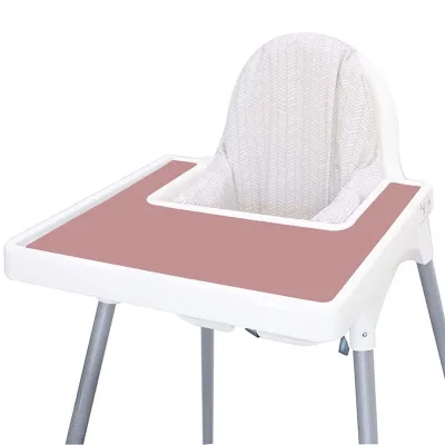 Eco Friendly Finger Foods Placemat Silicone Placemat Baby High Chair Tray Mat Baby High Chair Placemat for High Chair