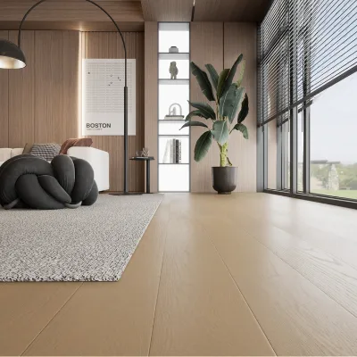 Good Price High Glossy Easy Maintain White Oak Hardwood Engineer Wood Flooring for USA