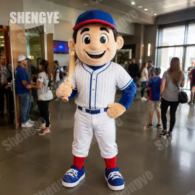 Shengye Brand Christmas Custom Baseball Player Team Mascot Costume EVA Material Unisex Adult