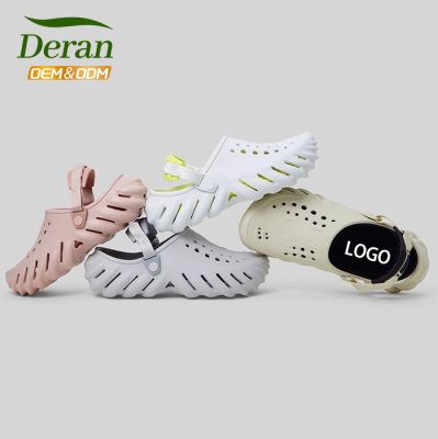 DERAN OEM New Men's and Women's Anti-slip Crocks Clogs Shoes Breathe Outdoor Hiking Sandals Beach slippers Nurse Hole Clogs