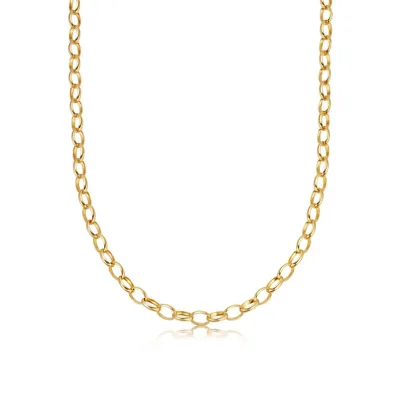 Gemnel Custom New Fashion Crafted Sublimation Jewelry Gold Plated Biography Thick Chain Necklace