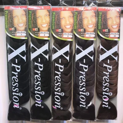 African Giant Synthetic Heat Resistant Chemical Fiber Braided Hair Weaving Yaki Style Hair Extension