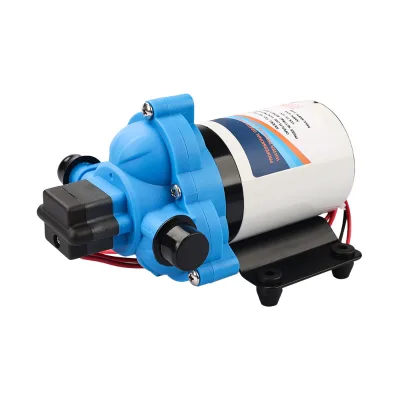 12V DC Marine RV Water Pump Self Priming Diaphragm Pump RV & Boats Washdown Pump with Filter