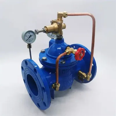 200X Electric Operated Ductile Iron Tap Water Pressure Reducing Control Valve OEM Commercial Kitchen Use