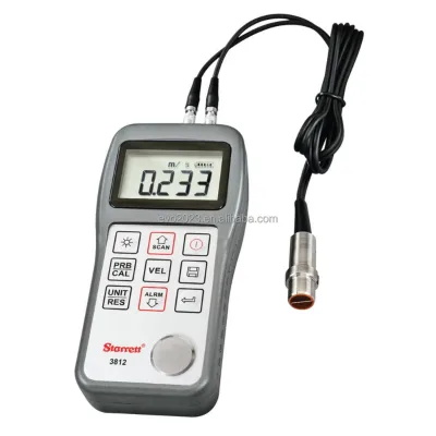 High Precision 3812 Series Ultrasonic Thickness Gauge Digital NDT Tester with Dual Crystal Probe for Metal Pipe Wall