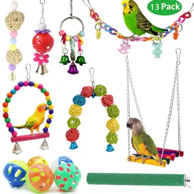 Eco-Friendly Plastic Bird Toy Set for Parrots-All Holidays