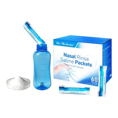 Disposable Portable Nasal Rinse Saline Packets,Neti Pot Nasal Rinse Salt 2.7g Custom OEM
