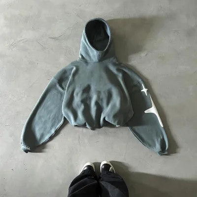 Custom 3D Printed Hoodies Versatile and Trendy Streetwear with Embroidered Design Stonewashed and Plain Dyed for Autumn Season