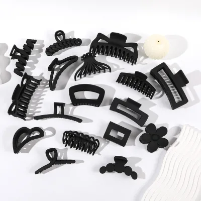 INS Hot Sale Hair Accessories Women Hairpin Cute Black Pearl Hairpins Custom Korean Color Hair Clips for Girls