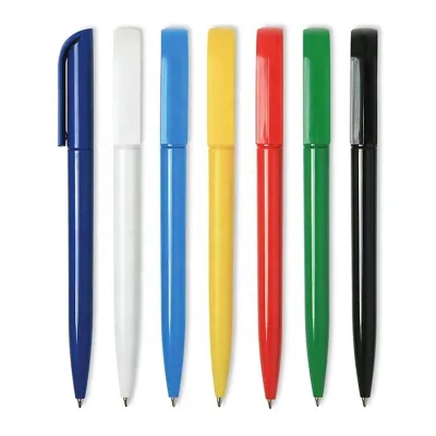 Cheap Eco-friendly Sports ABS Plastic 1.0mm/0.7mm Logo Customized Twist Ballpoint Pen for Hotel Office School Promotion