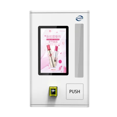 Wall Mounted Lipstick Vending Machine With Touch Screen Beauty Makeup Cosmetics Vending Machine With Credit Card