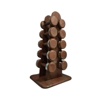 High Quality Fitness Dumbbells Home Fitness Equipment Removable Dumbbells Black Walnut Dumbbells