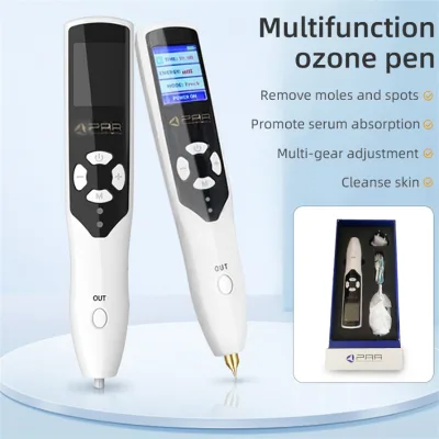 2in1 Ozone Generator Fibroblast Jet Plasma Lift Pen for Eyelid Face Lifting Skin Tag Mole Dark Spot Wrinkle Remover Pen