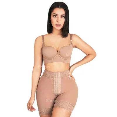 Plus Size Shapewear Womens' Shapewear Thigh Slimmer Tummy Control Body Shaper Shorts Butt Lifter Panties High Waist Trainer