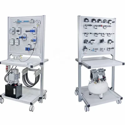 CF-102 Double Sided Aluminum Industrial Workbench Trainer Kit for Hydraulic and Pneumatic Educational Training