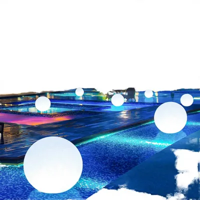 Hot Selling IP68 Water Decorative Floating Pool Light Variable LED Ball Lamp Plastic Body Sports Stadiums CRI 80 4100K Neutral