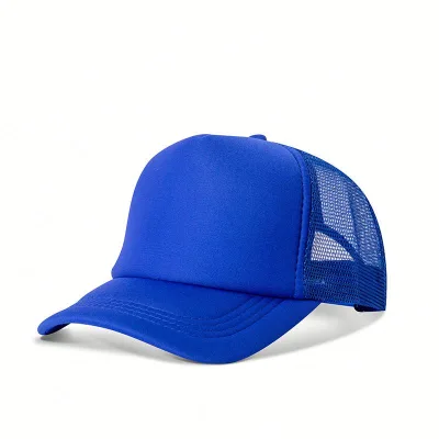 Polyester Trucker Hats in Cotton Colors Sporty Style for Unisex Sponge Mesh Hat