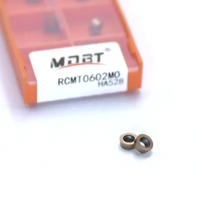 RCMT0602MO CVD Coated Carbide Insert for Stainless Steel Finishing Sharp Positive Rake CNC Lathe Tool Holder Cutting Tools