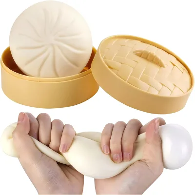 JITENG Soft Squeeze Decompression DoughSquishy Bun Anxiety Relief Fidget Jumbo DumplingStress Ball Giant Mystery DumplingSquishy