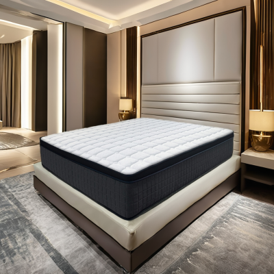 Oem Vacuum Compressed White Mattress king Size Sleeping Hybrid Single Spring Mattress Bed Sleep Mattress