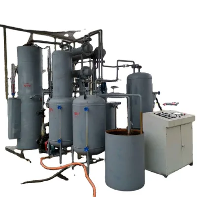 Environmental protection New Designed Pyrolysis Oil 2-5Tons Mini Oil Refinery