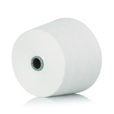 Nice Price High-quality Cotton Yarn Open End Raw White T/C T/R Blended Yarn for Knitting Weaving