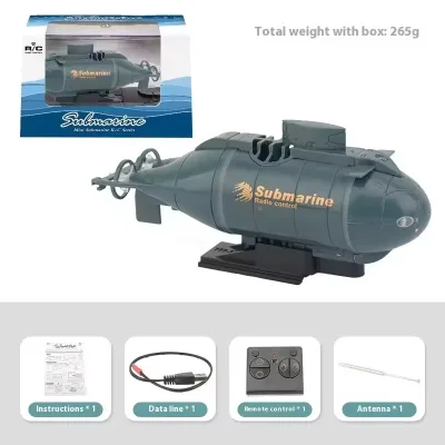 Mini Charging 6 Channel Remote-Controlled Submarine Nuclear Submarine Electric Remote-Controlled Boat Wireless Speedboat Toy