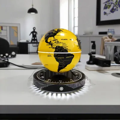 New Design Magnetic Levitating Globe Map Christmas Gift Floating World Map Lamp with LED Handmade for Home Decor