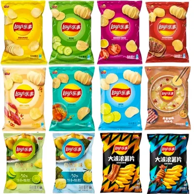 Wholesale Lays New Flavor Original Cut Fried Salty Potato Chips Semi-Soft Healthy 70g *22 Bulk Bag