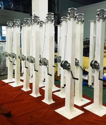 Telescopic Manual Mast Elevating Mast Customized Height for Industrial Park