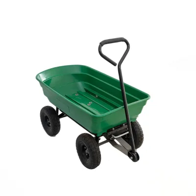 Heavy Duty Dump Garden and Lawn Four Wheels Tool Cart