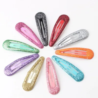 Sequin Hair Clips Colorful Baby Hair Clips Cute Hair Clips for Children Women's Glitter Snap Clips