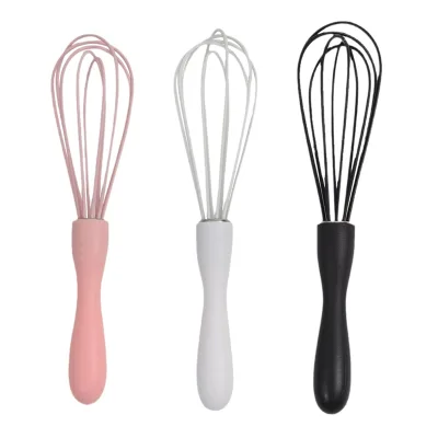Salon Silicone Manual Egg Whisk Cream Butter Whisk Egg Beater Mixer Kitchen Baking Tools