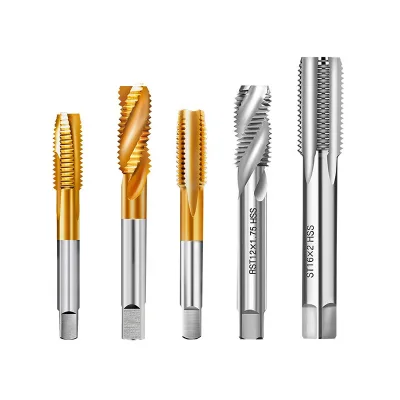 Portable Titanium Plated Tap Tool Cut Tap for Threads Tap Drill Bits Tapping Set the Surface Is Smooth and Even Rustproof
