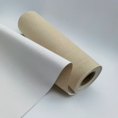 260GSM Matte Waterproof Dye Pigment Printable WhiteBlack Stretched Linen Canvas Roll 180X200 cm
