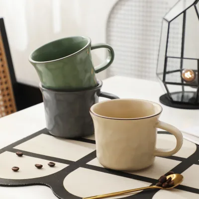 Nordic Minimalist High-quality Ceramic Office Mug Personalized High-end Business Gift Breakfast Milk Ceramic Mug